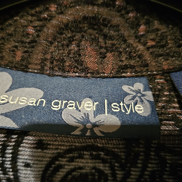 Susan Graver Paisley Jacket - Picture 3 of 3